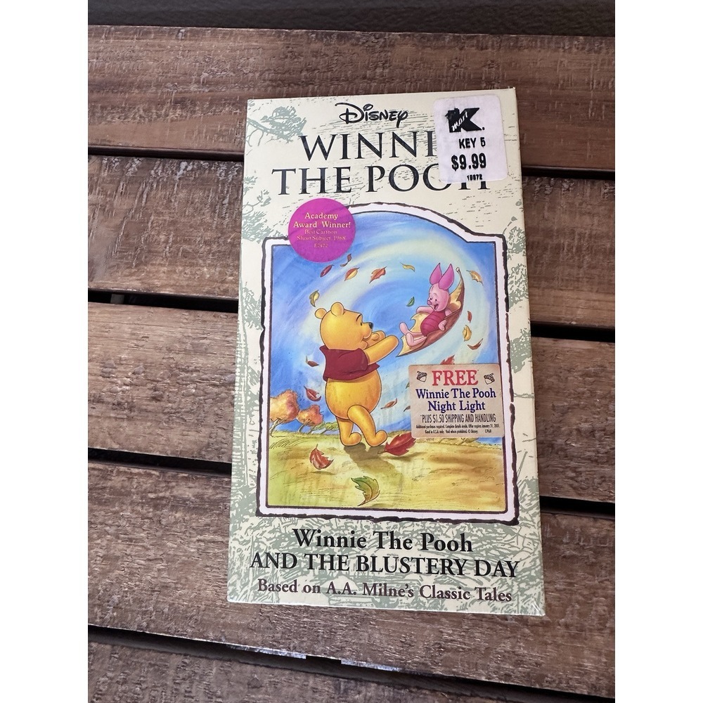 Disney Winnie The Pooh And The Blustery Day VHS Tape Cartoon‎ Factory Sealed